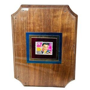 Elvis Presley Stamp Framed 8X6 Plaque Wall Hanging Memorabilia Collectible King